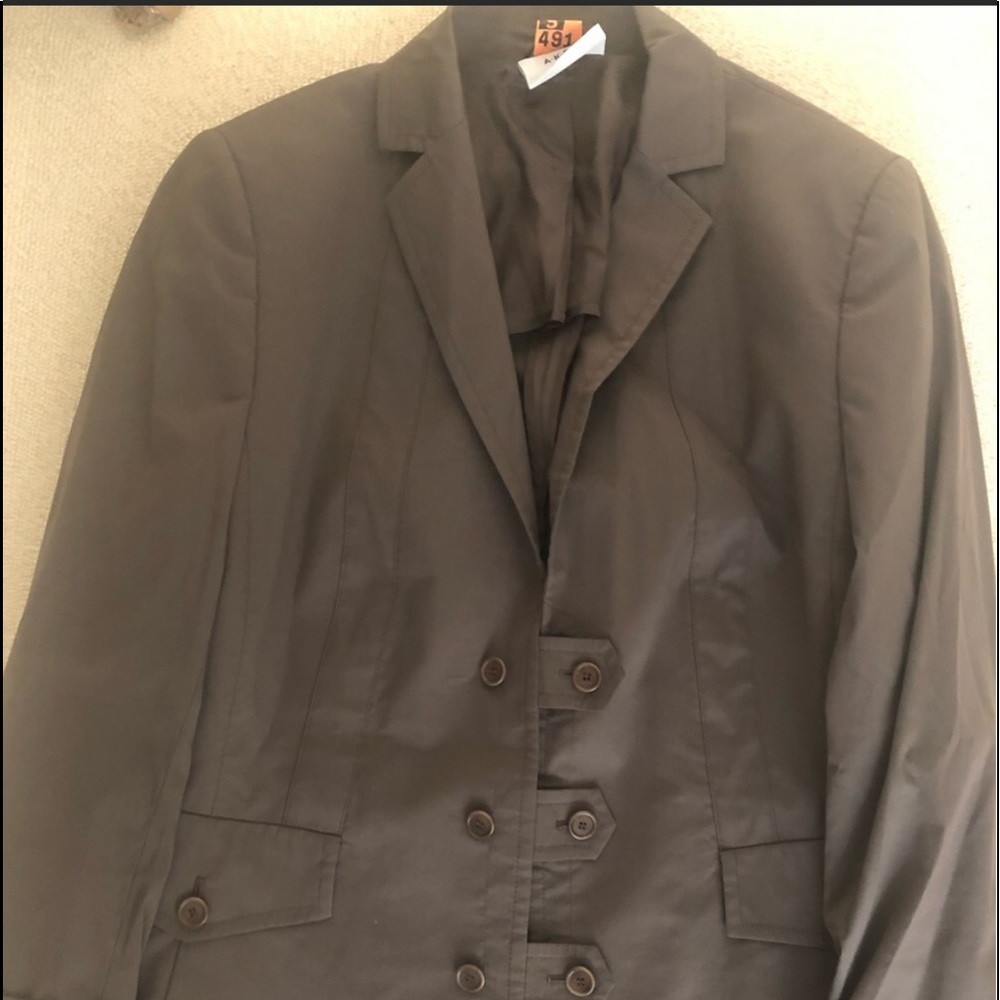 Very pretty longer jacket 74% cotton.